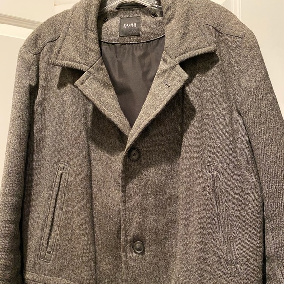 HUGO BOSS Pea Coat Men’s - Picture 1 of 8